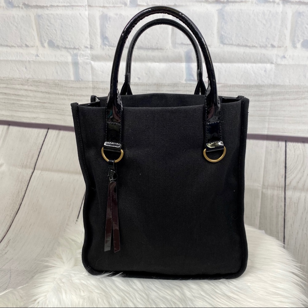 N E I M A N M A R C U S : Black Canvas Tote Bag - image 1